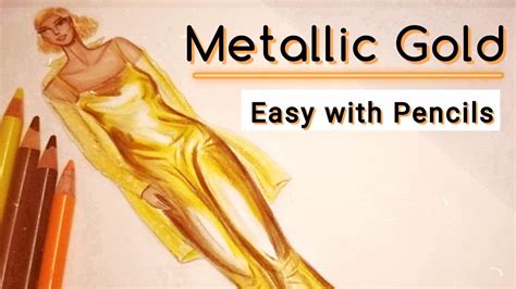 how to draw metallic fabric|how to paint metallic.